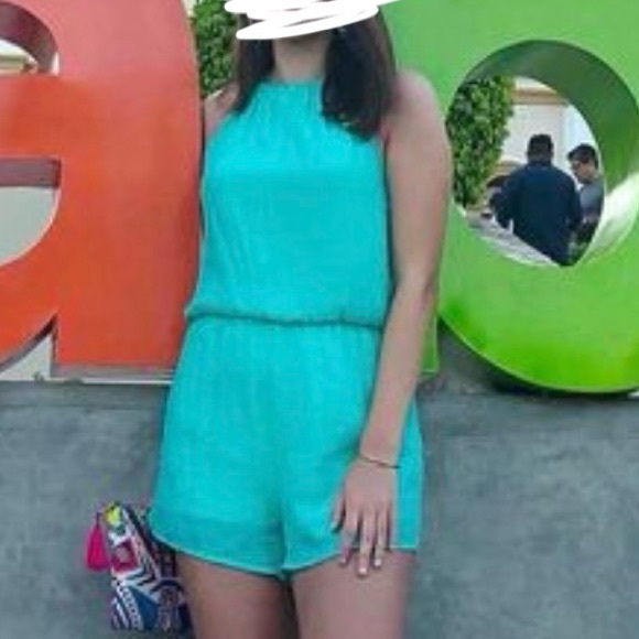 Turquoise Romper - Picture 2 of 4